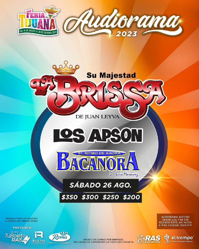 La Brisa y Los Apson Audiorama Tijuana 2023